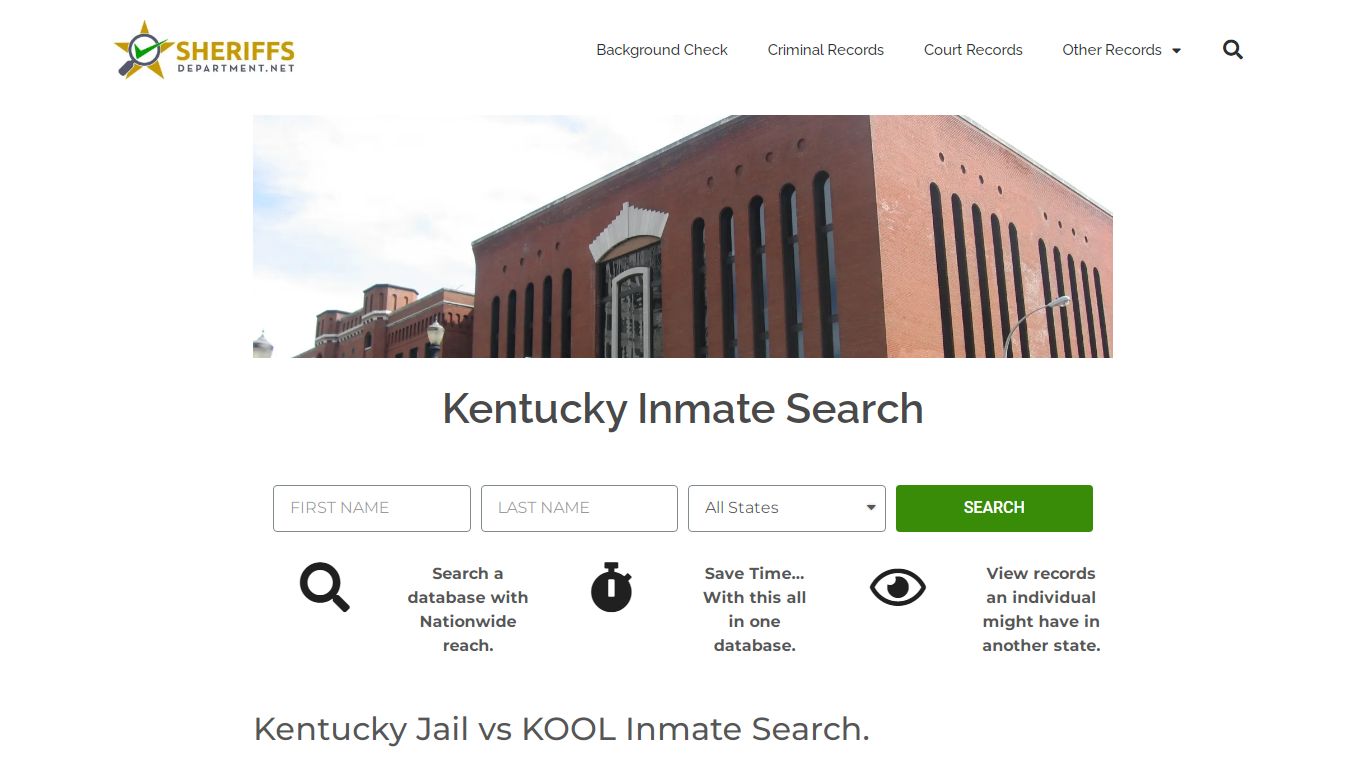 Kentucky Inmate Search: Lookup KOOL Prison and County Jail ...